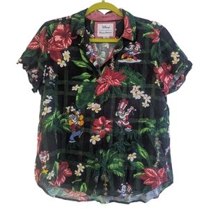 Tommy Bahama Disney Hawaiian Christmas Button Shirt. S